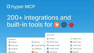 Hyper MCP: 200+ Marketing Tools and Integrations for Every Agent