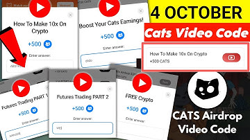 How To Make 10x On Crypto Cats Video Code Today | Cats Youtube Video Code | Cats Video Code Today