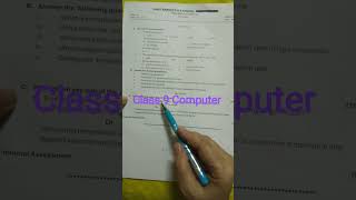 Class 9 Computer Monthly Test-1 Question Paper (2025-26)#icse#shortfeed #class 9computer