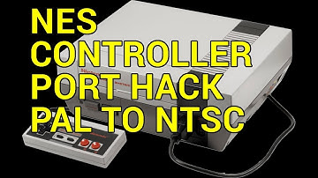 PAL to NTSC NES Controller Port hack Mod