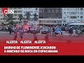 BARRAS de FLUMINENSE atacaron a los de BOCA en BRASIL