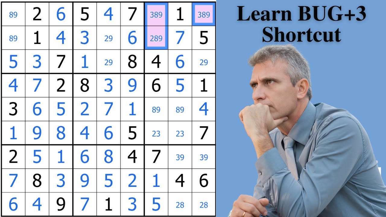 How To Solve BUG+3 - Sudoku Advanced Tutorial 22 Part 3 of 3 - YouTube