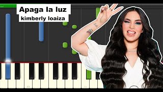 Kim Loaiza - Apaga la luz 💡 (Video Oficial) PIANO TUTORIAL MIDI