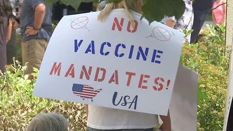 Dozens protest vaccine mandate during 'medical freedom' rally at Indiana Statehouse