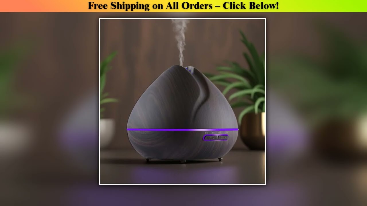 Aroma Essential Oil Diffuser Aromatherapy Ultrasonic Air Humidifier Automatically Remote Control