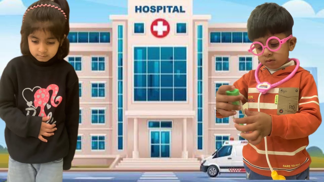 Kids Pretend Play Doctor Set | Moral Story | Ayeza And Zohan 