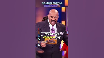 This answer is hard for Steve to think of  #familyfeud #steveharvey #funny