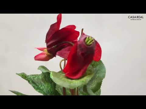 Mini Cyclamen Artificial - Vermelho (65466)