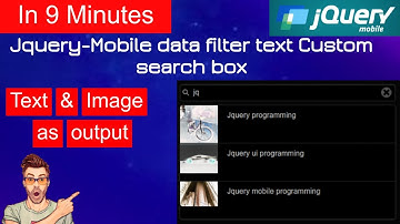 coding jquery mobile custom search box to display a list of image and text as output|image thumbnail