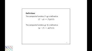 2.6 Composition of Functions