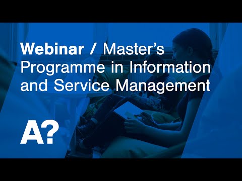 Webinar | Information and Service Management