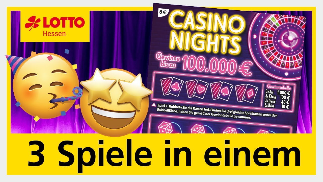 CASINO NIGHTS im Sonntagsglück Nr. 34| LOTTO Hessen | Rubbelkönig 🎰