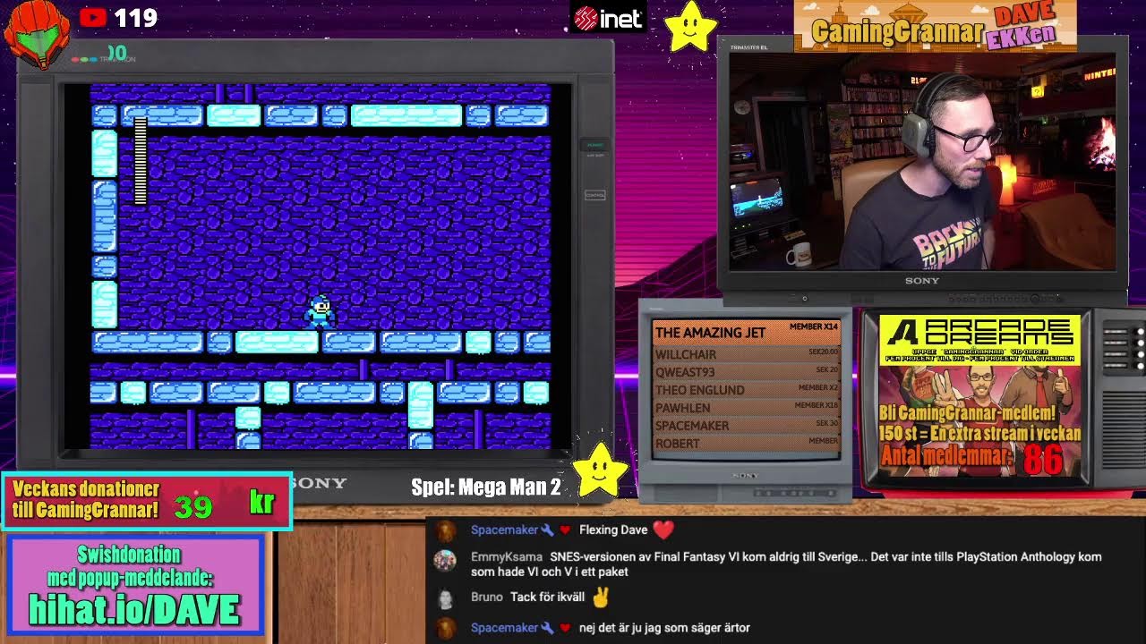 GamingGrannar Livestream 20:00-21:30! I kväll ska vi klara Mega Man 1!