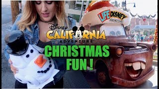 Christmas Fun in DCA! Finding Santa, A Jingle Bridge Fail, Carsland Holiday Decor, and More!