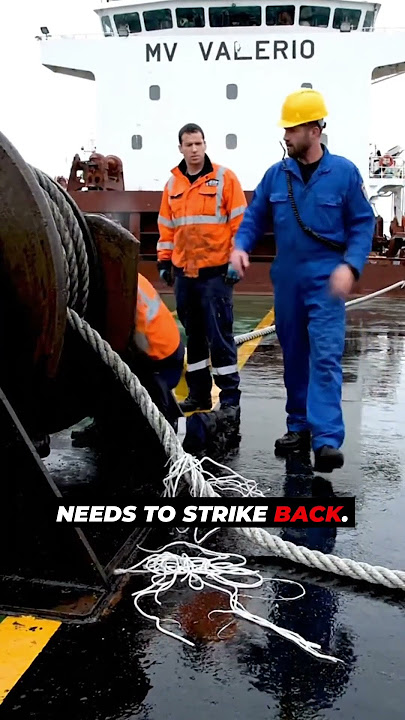 Mooring Line SNAPS Back with Incredible Force? ⚓ #Shorts