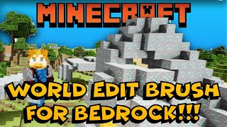How to have a WorldEdit Brush for Terra Forming in Minecraft Bedrock / Minecraft Vanilla
