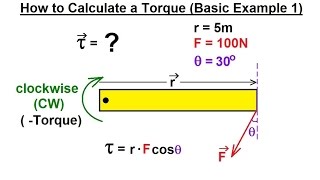 Celebrity Physics 15 Torque Fundamentals (7 of 13) How to Calculate a Torque (Basic Example 1) Net Worth