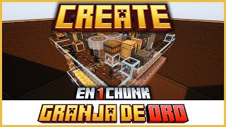 como hacer GRANJA de ORO mod Create para Minecraft 1.20.1 - 2024