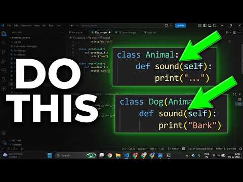 🔥 Python Polymorphism Tutorial in Hindi | OOPs Polymorphism Explained with Examples