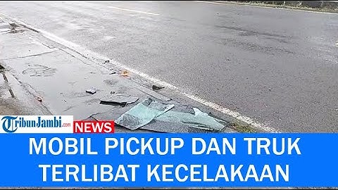 Kecelakaan Mobil Pickup dan Truk Terjadi di Jalan Raya Padaherang Pangandaran