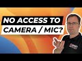 macOS: NO CAMERA or MIC ACCESS for Zoom, Teams, ...?