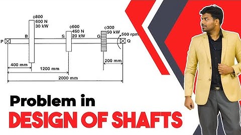 Design of shaft | PULLEY & GEAR SYSTEM | Problem | Easy method | Design of machine elements | Tamil