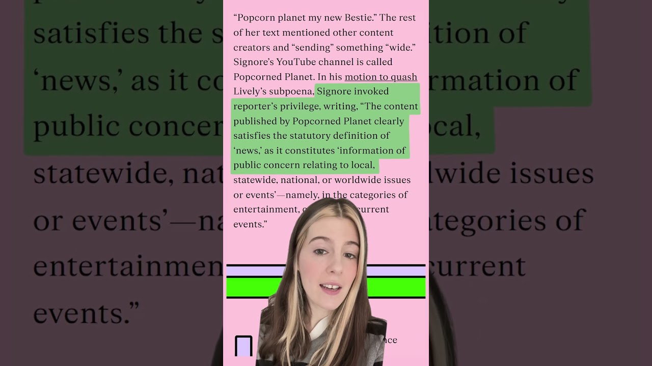 This suit also alleges a retaliatory internet smear campaign against Lively.