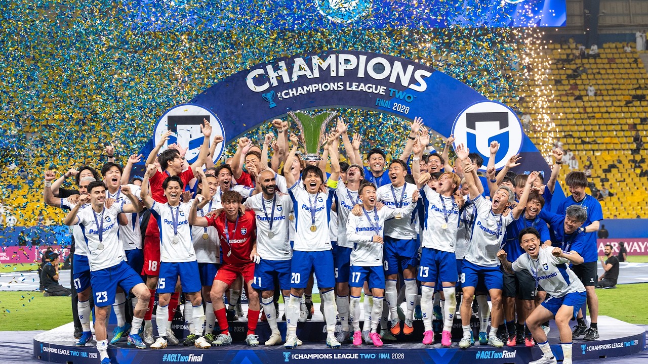宇佐美 ガンバ大阪 2026 AFC CHAMPIONS LEAGUE TWO 🏆 Gamba Osaka lift the AFC Champions League Two™ Final 2026