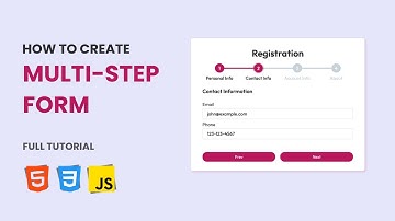 Build a Multi Step Form with Validation using Javascript