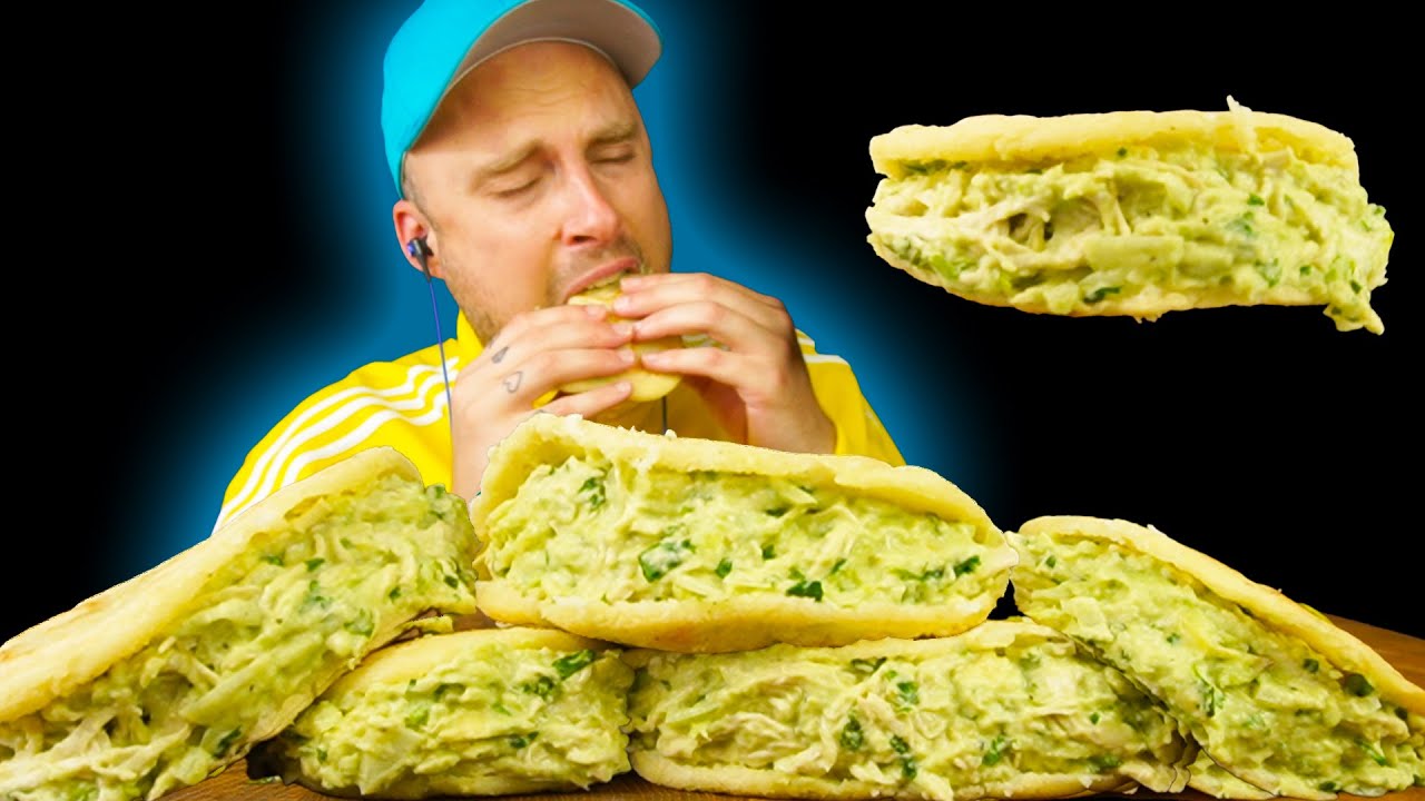 АСМР Я ем арепу: венесуэльская еда, которая вам понравится! 🇻🇪❤️