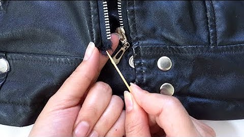 The 2 minutes zipper fix tailors don