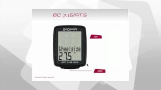 Sigma Sport Bike Computer Wheel Size Chart