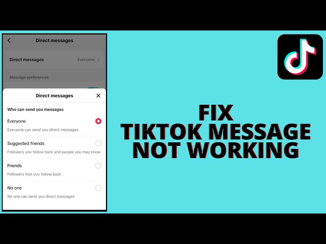 Fix Tiktok Message Not Sending And Receiving Problem class=