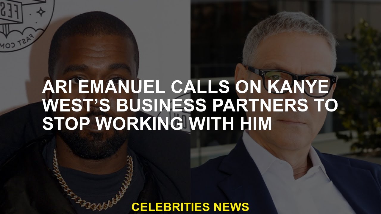 Kanye West responds to Ari Emanuel's op-ed on rapper's anti ...