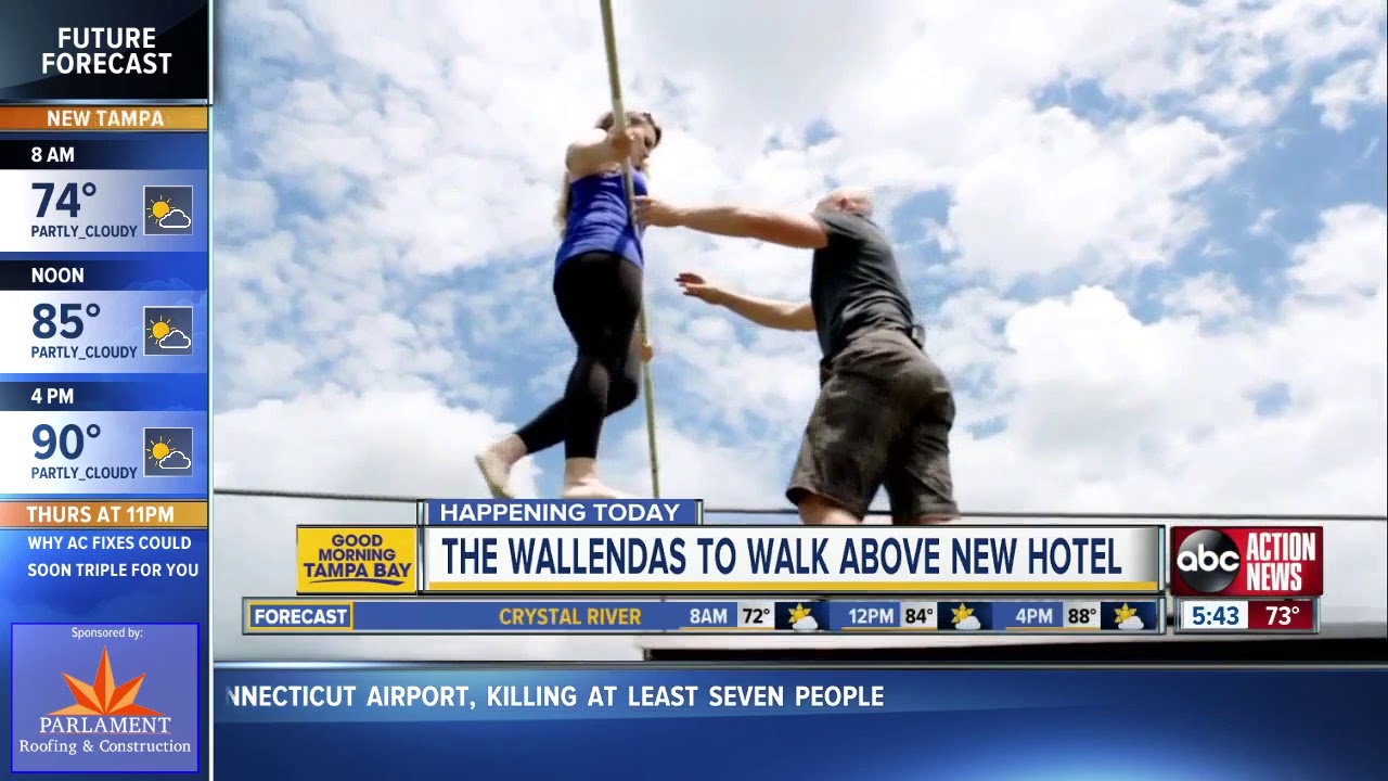 tampax compak Wallendas to walk high-wire atop Seminole Hard Rock Hotel