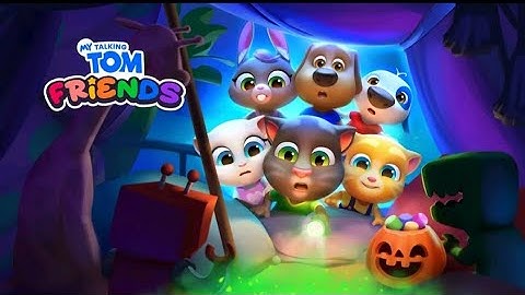 My talking Tom friends,  part 16 , So funny, so happy 😂😂😂😂 Som Halloween🎃👻🍬😱 🎃👻🍬