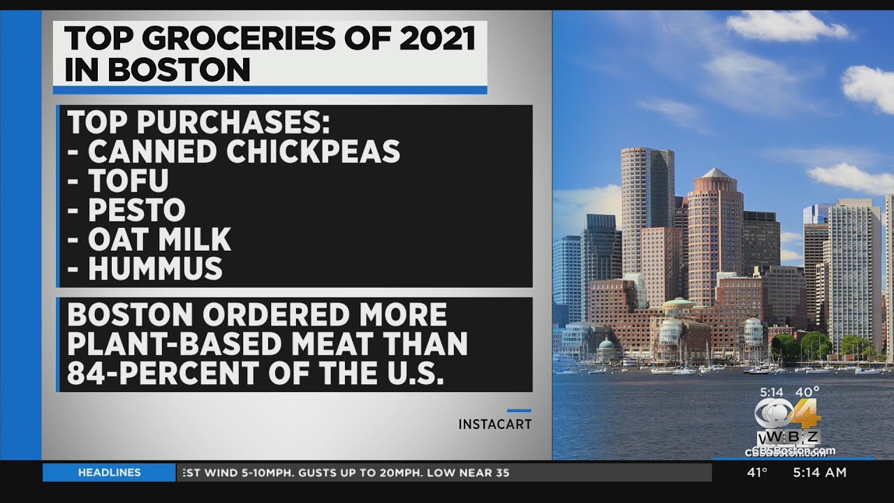 Instacart Ranks Boston's Top Groceries Of 2021