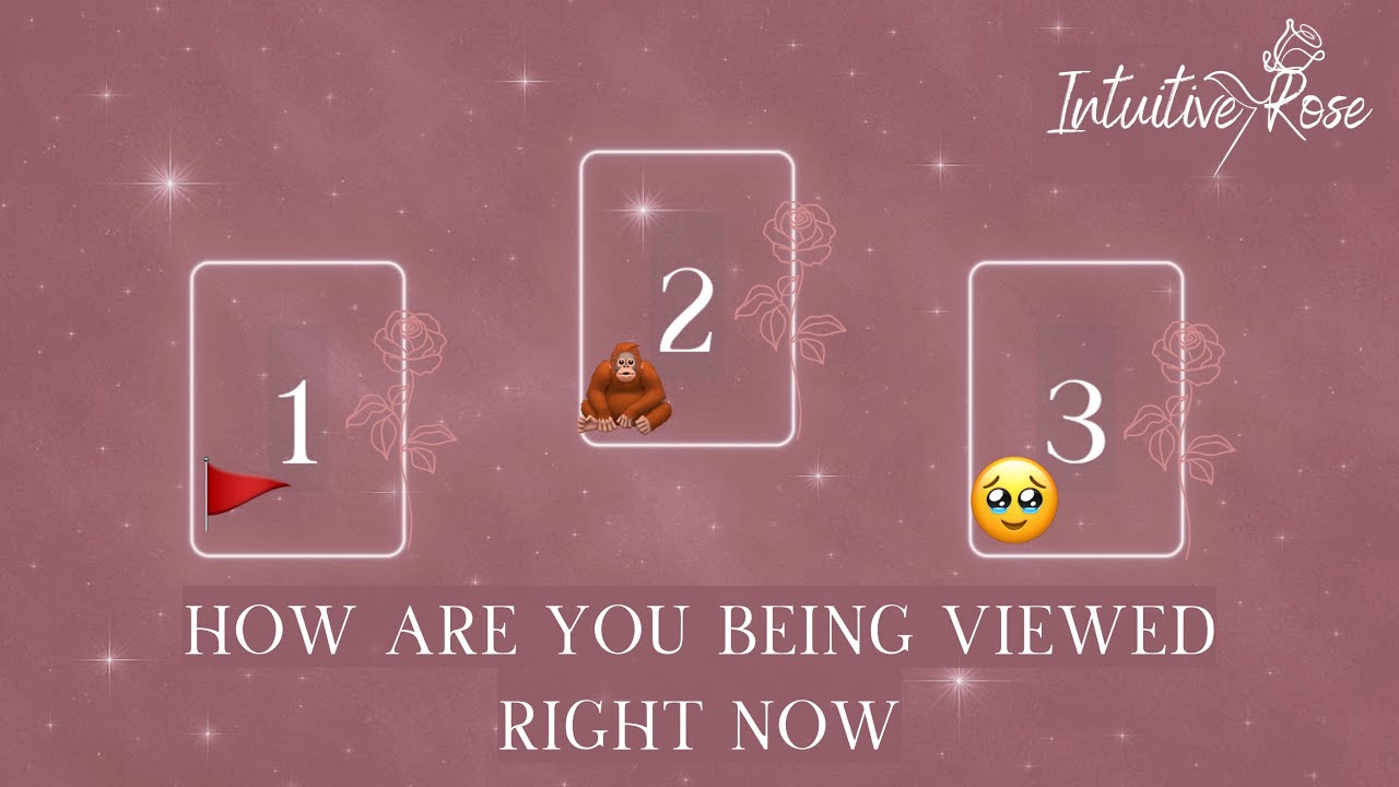 HOW ARE YOU BEING VIEWED RIGHT NOW**Pick A Card**🚩🦧🥹🌹✨