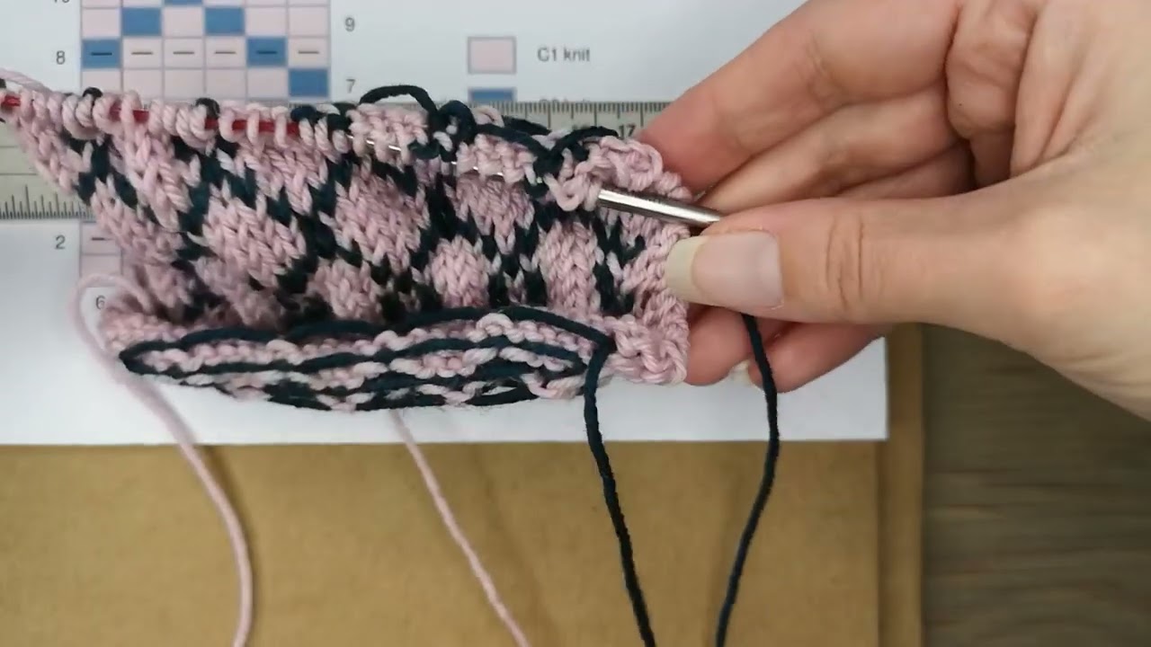 Jacquard tricoté avec la technique de la mosaïque