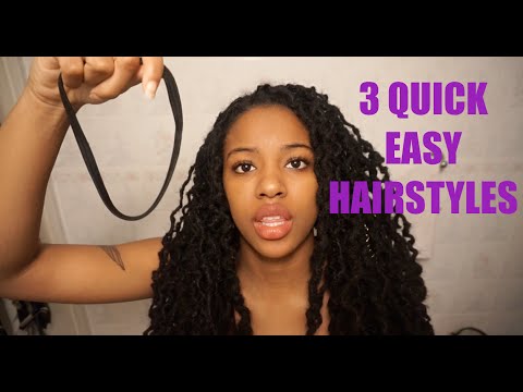 3 Simple Hairstyles For Locs