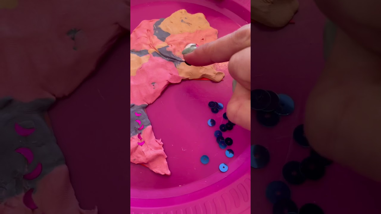 Working on finger isolation to improve fine motor skills……..and touch integration playing with clay