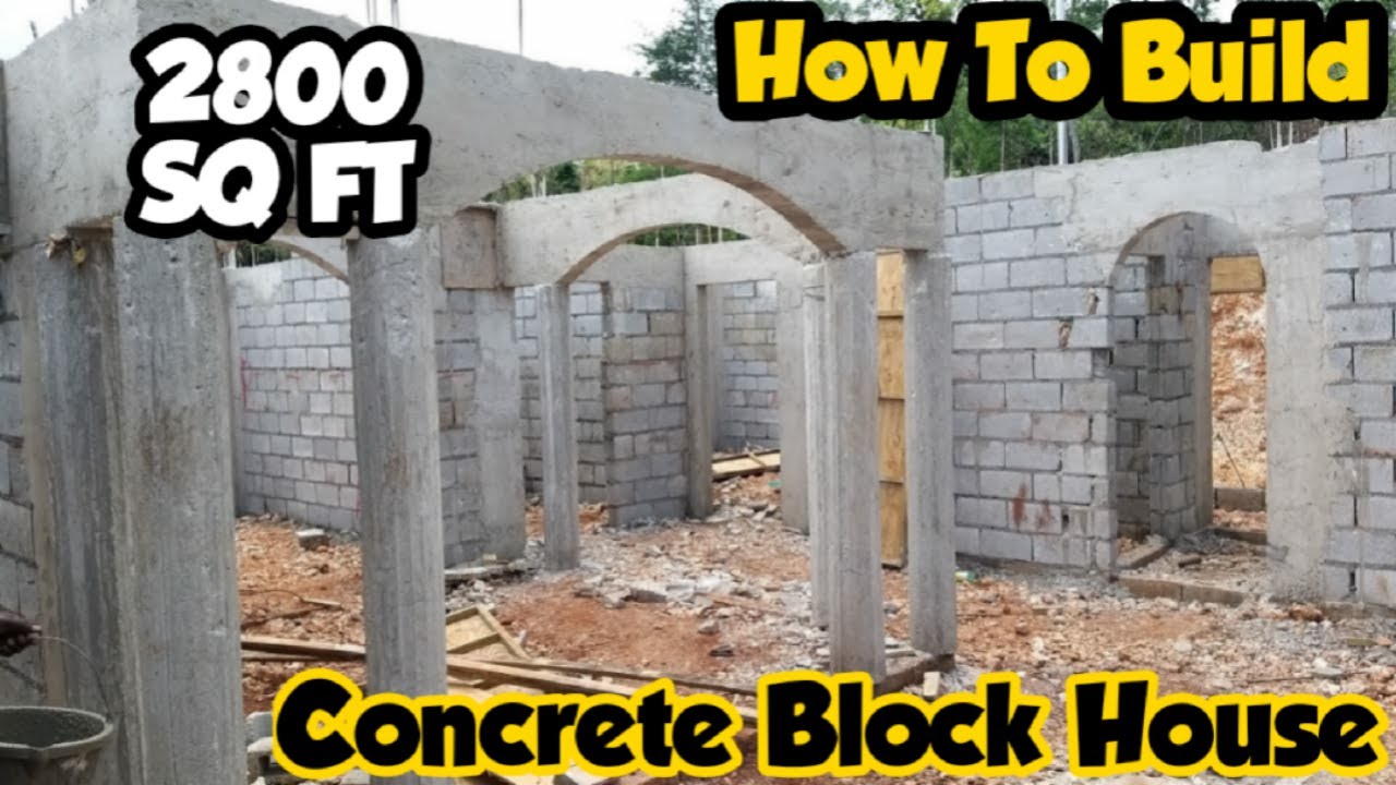 The Real Cost To Build A House Concrete House Cheap Part 1 YouTube
