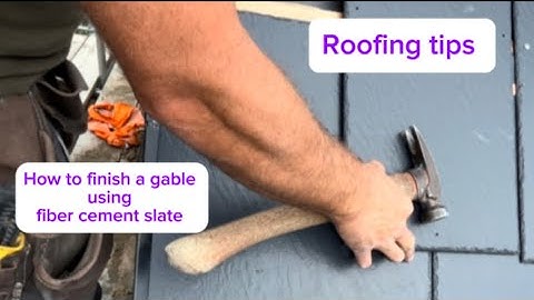 Efficient Technique for Finishing Slate Roof Verges”