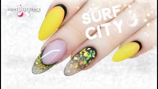 TUTORIAL | SUMMER | LIGHT ELEGANCE 'SURF CITY' | ALMOND GEL NAILS