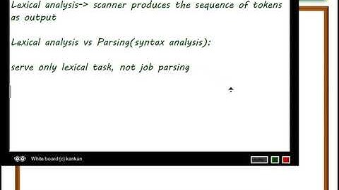 sem7compiler module 1 lecture 4. Lexical Analysis Versus Parsing. Tokens, Patterns, and Lexemes.