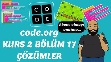 Code Org Kurs 2 Bölüm 17 Çözümü / code.org Kurs 2 Cevaplar