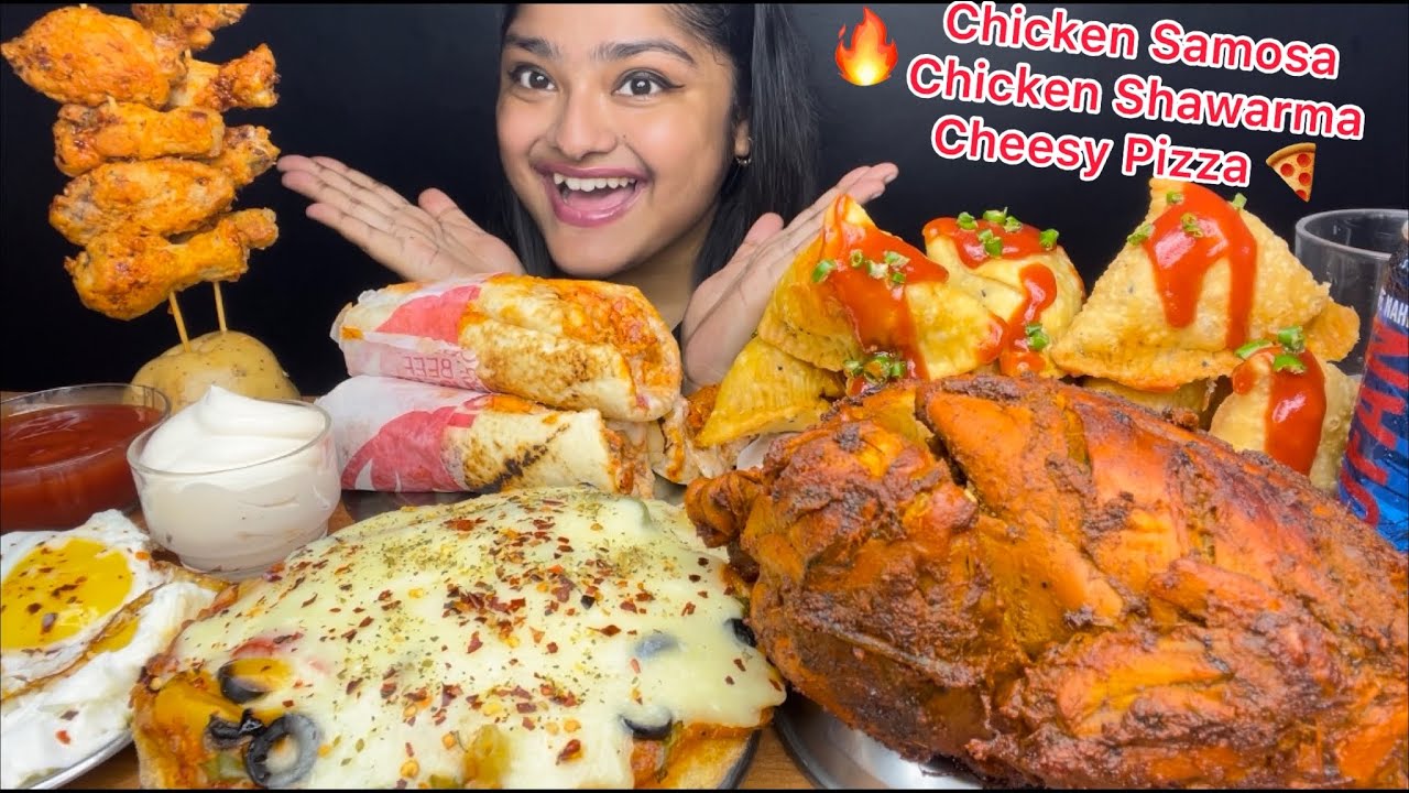 SPICY TANDOORI WHOLE CHICKEN🐓CHEESIEST CHICKEN PIZZA🍕CHICKEN SHAWARMA,CHICKEN SAMOSA,CHICKEN WINGS