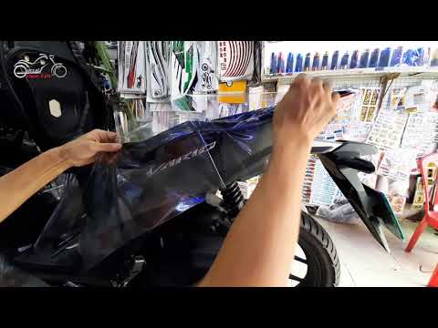 Video Dán Keo Trong Xe Vario | Dán Keo Xe VARIO Màu Đen Nhám... - youtube