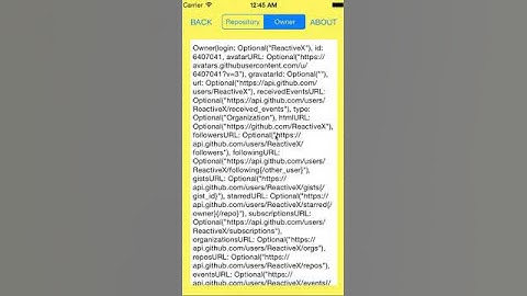 RxSwift - Searching Github iOS App Demo
