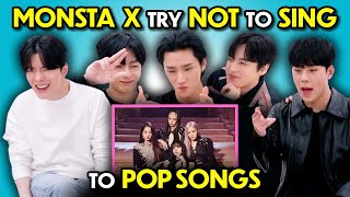 MONSTA X Reacts To Try Not To Sing Challenge (KPop)